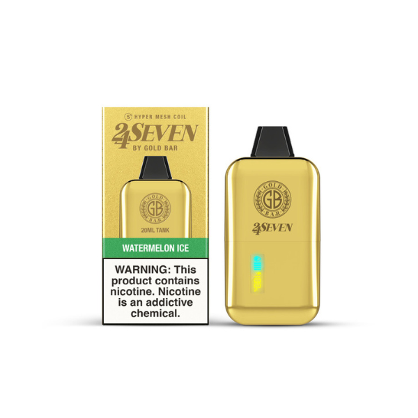 24 SEVEN GOLD BAR DISPOSABLE 5CT/BX